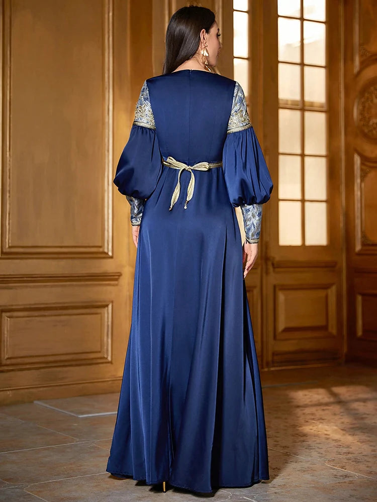 Blue Abaya - Shop with Ameera