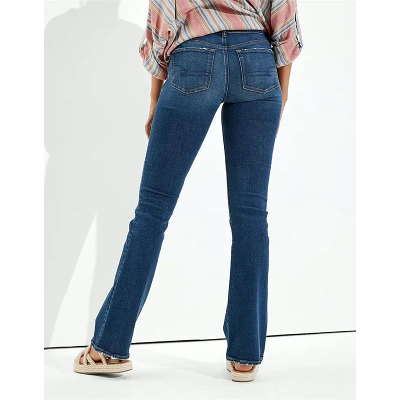 Blue Straight Jeans - Shop with Ameera