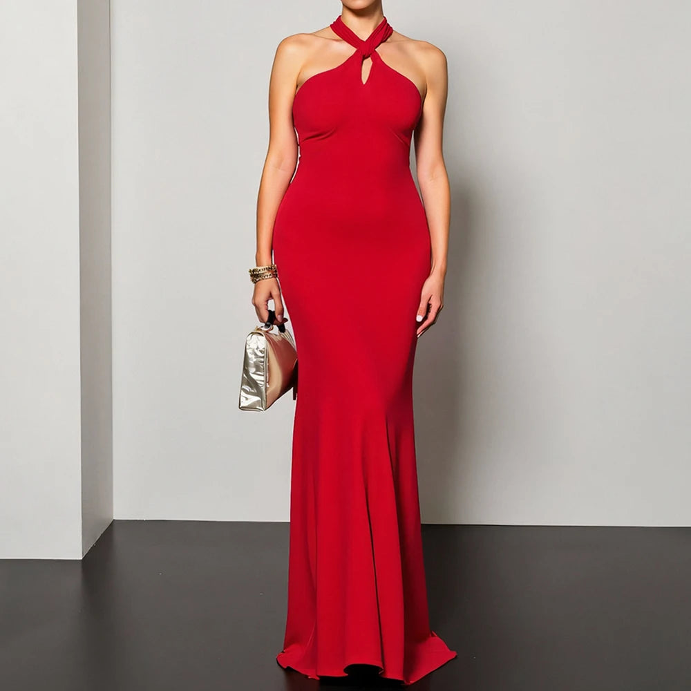 Halter Neck Dress - Shop with Ameera