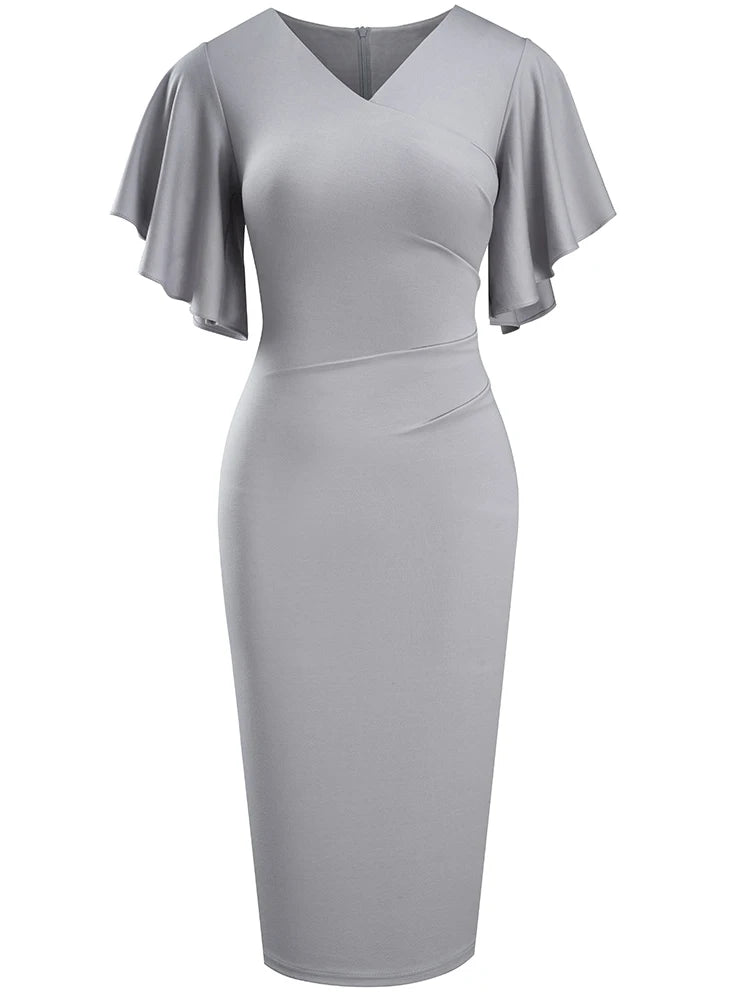 Ruffle Sleeve Dress - Shop with Ameera