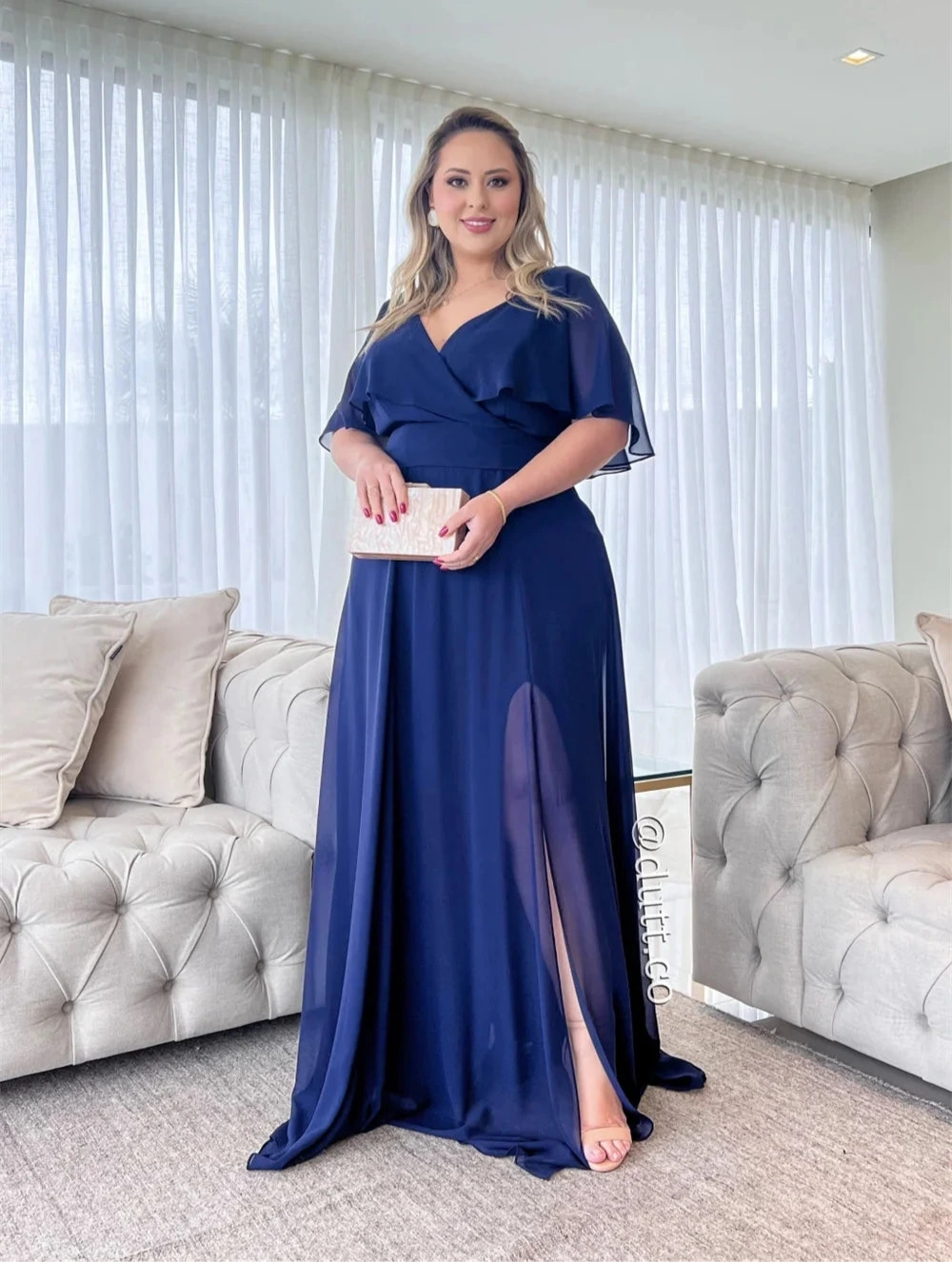 Chiffon Dress - Shop with Ameera