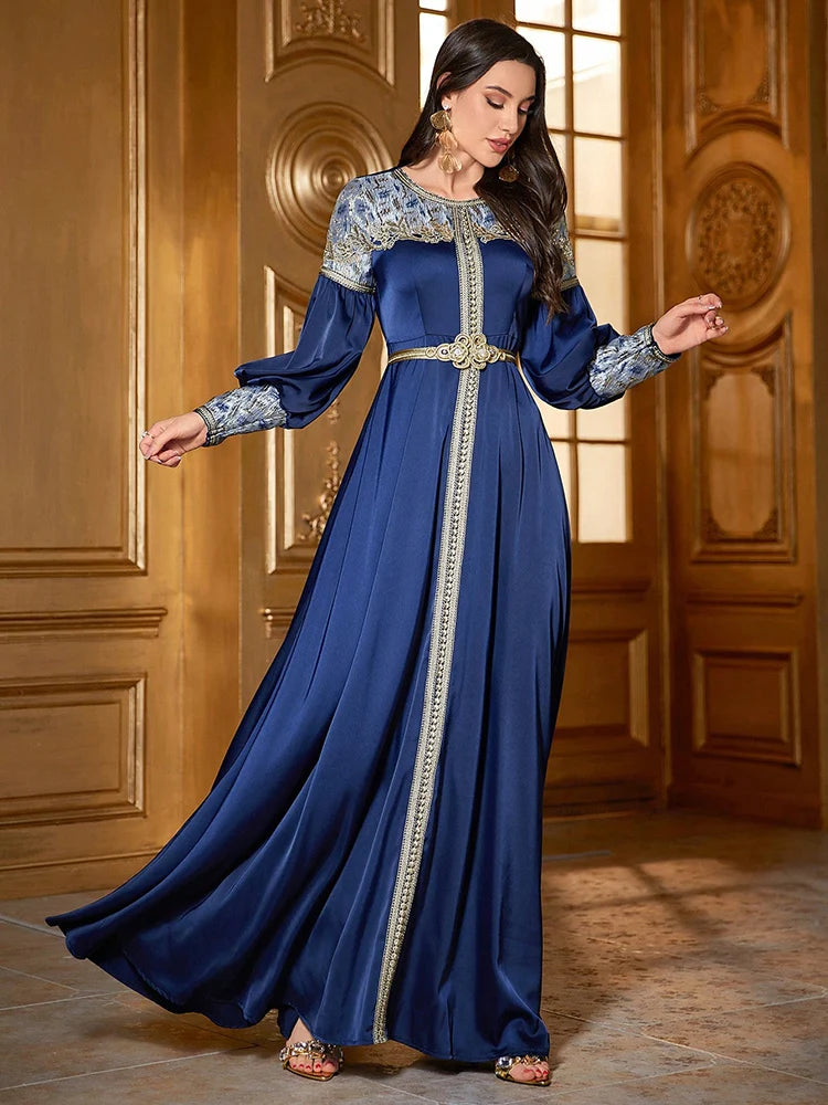 Blue Abaya - Shop with Ameera
