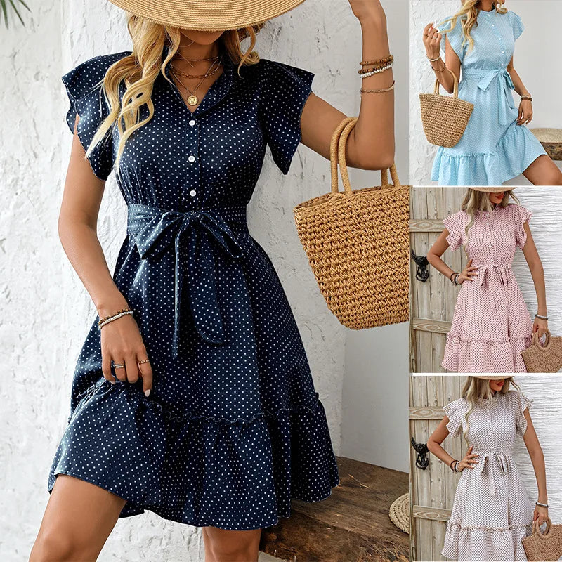Slim Dot Dresses - Shop with Ameera