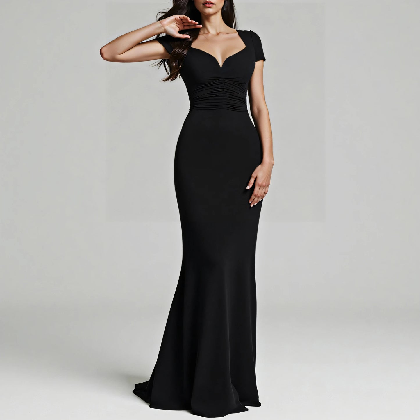 Sweetheart Neck Dress - Shop with Ameera