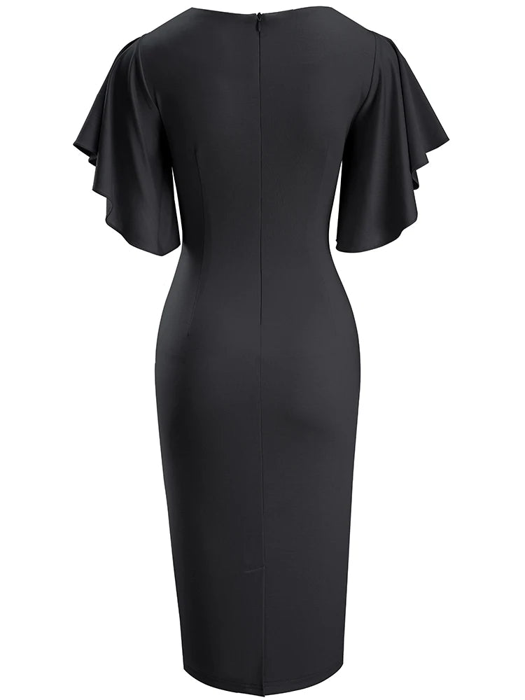 Ruffle Sleeve Dress - Shop with Ameera