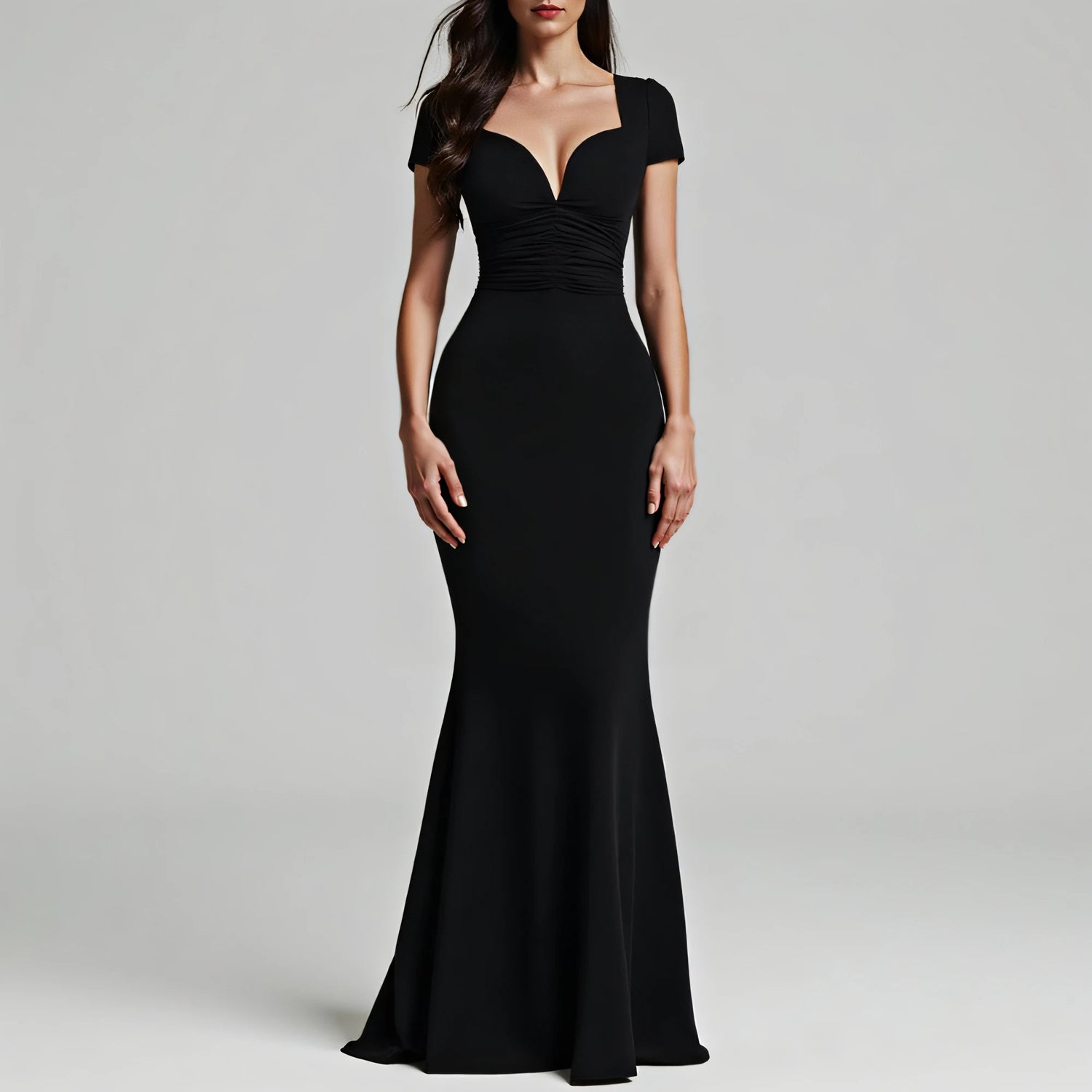 Sweetheart Neck Dress - Shop with Ameera