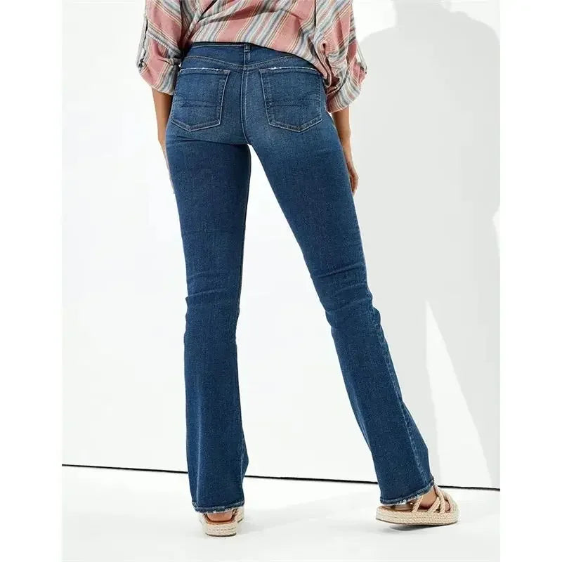 Blue Straight Jeans - Shop with Ameera
