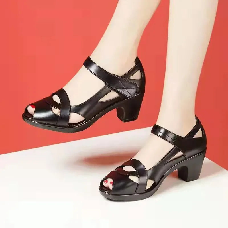 Black Square Heels - Shop with Ameera