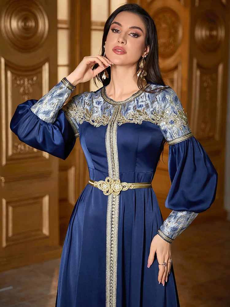 Blue Abaya - Shop with Ameera