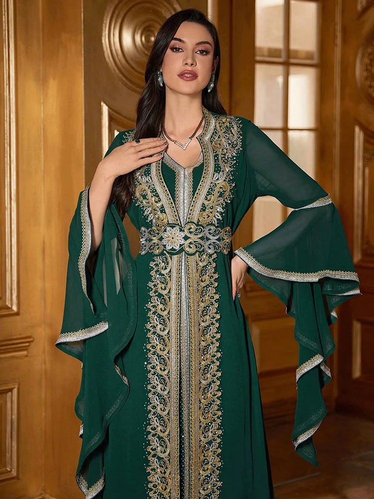 Green Kaftan - Shop with Ameera