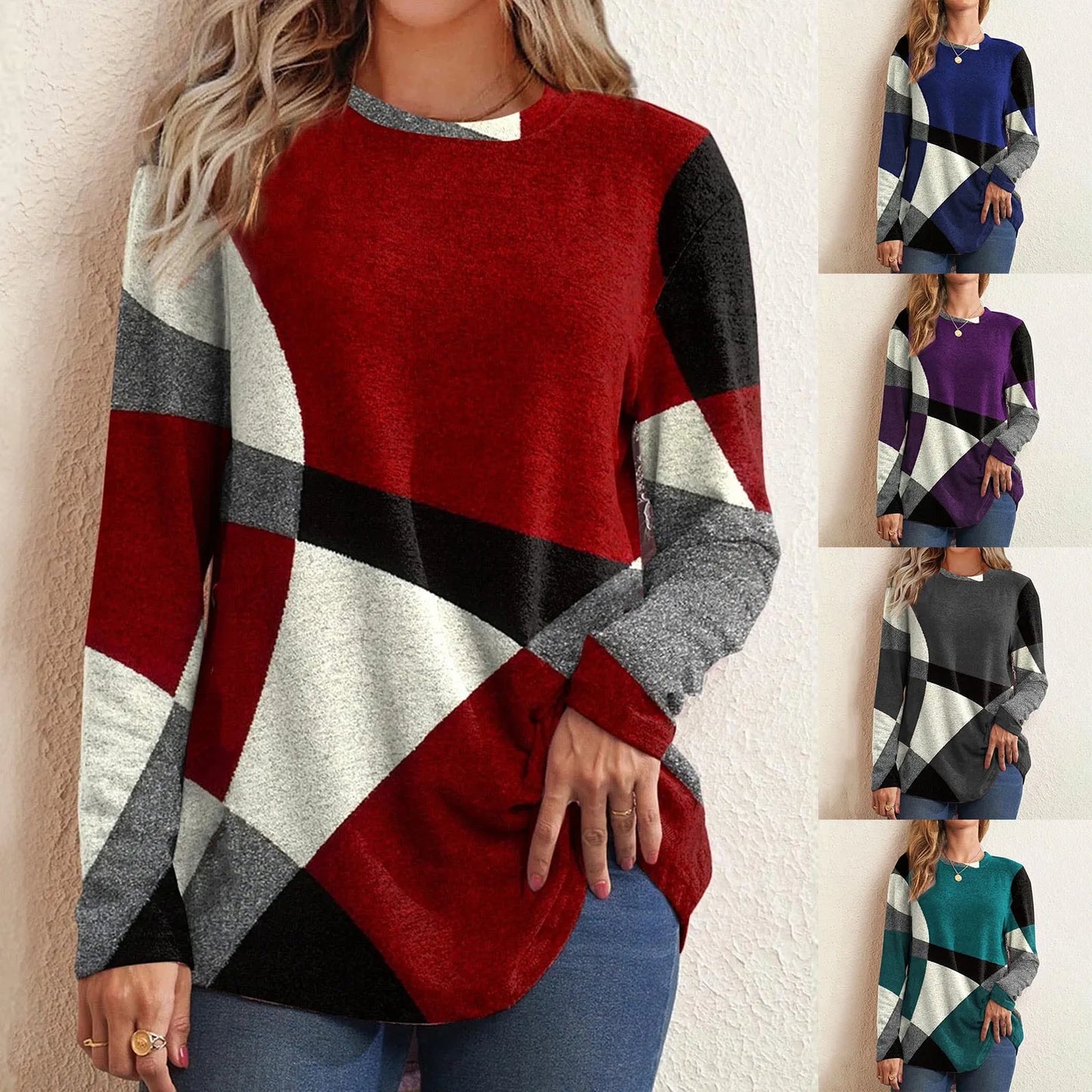 Geometric Sweatshirt - Shop with Ameera