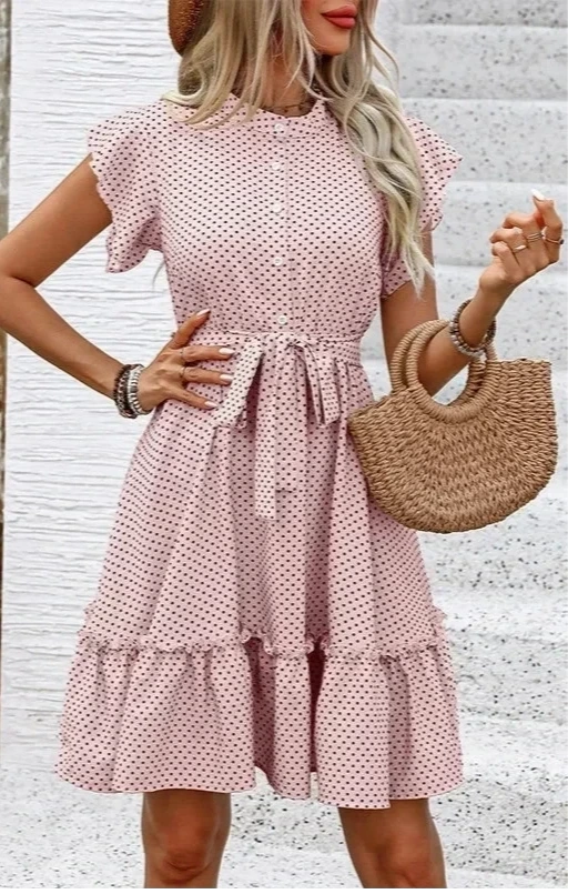 Slim Dot Dresses - Shop with Ameera