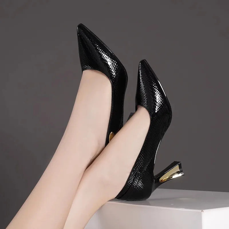 Leather Stiletto - Shop with Ameera