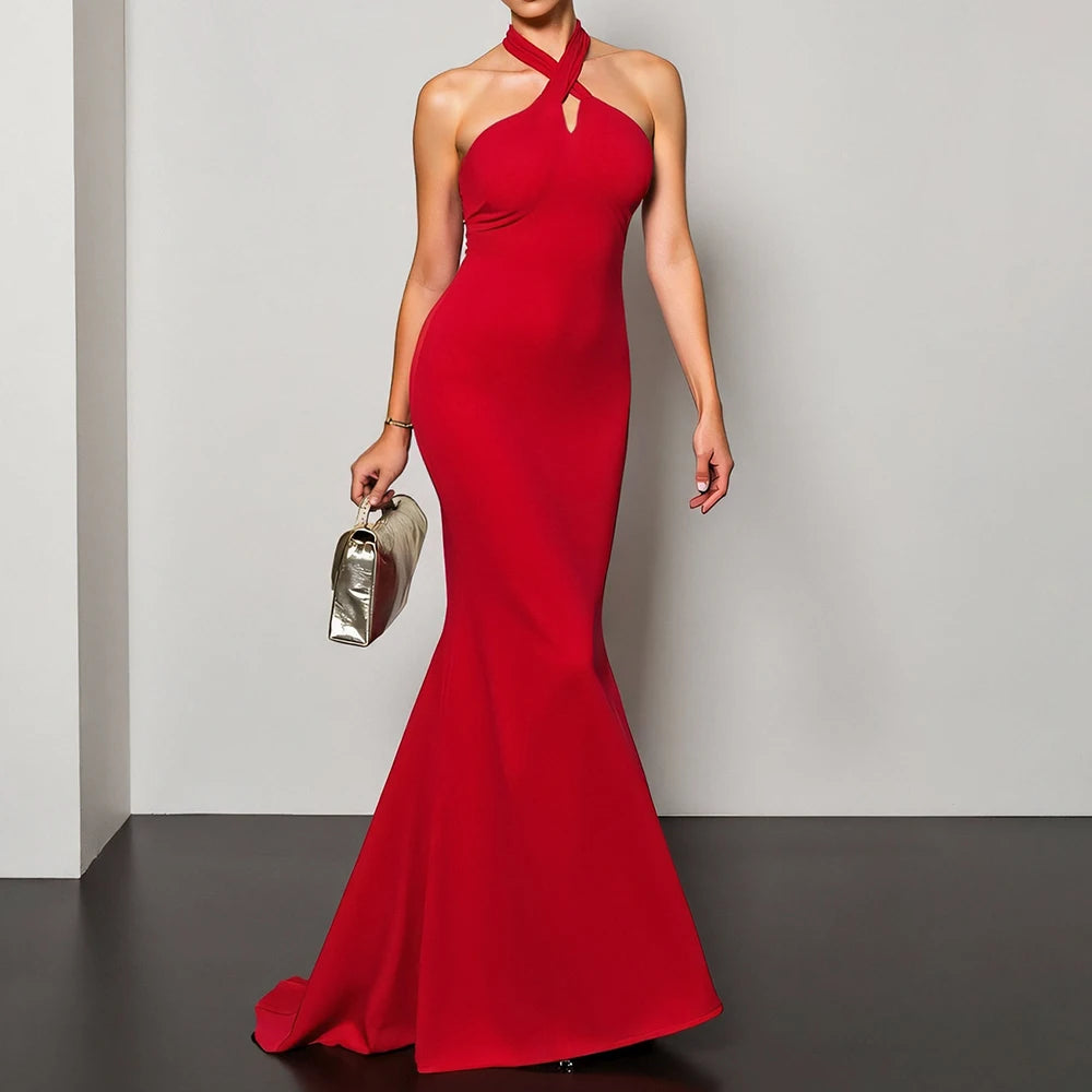 Halter Neck Dress - Shop with Ameera