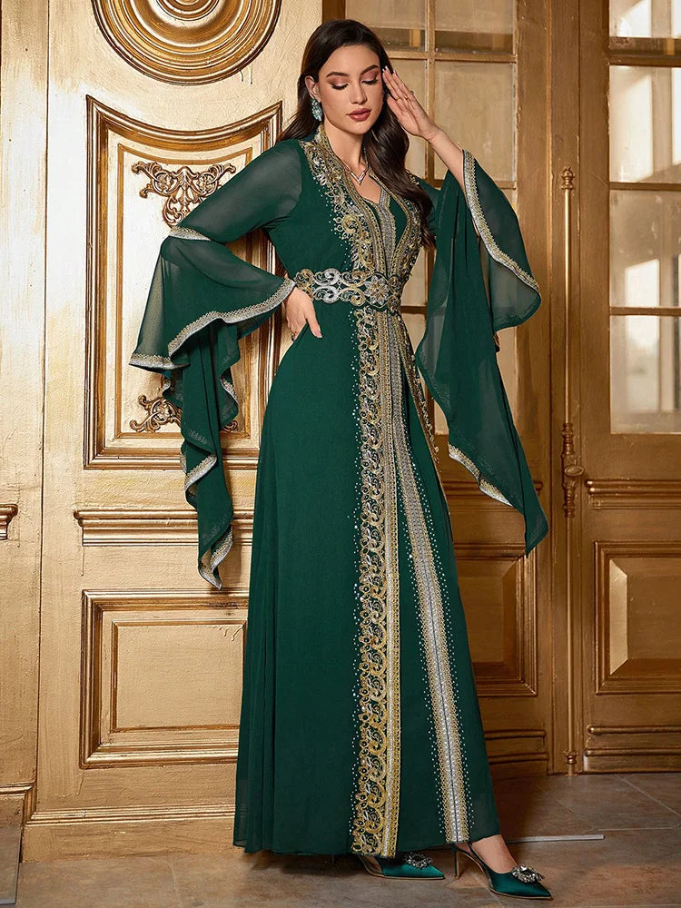 Green Kaftan - Shop with Ameera