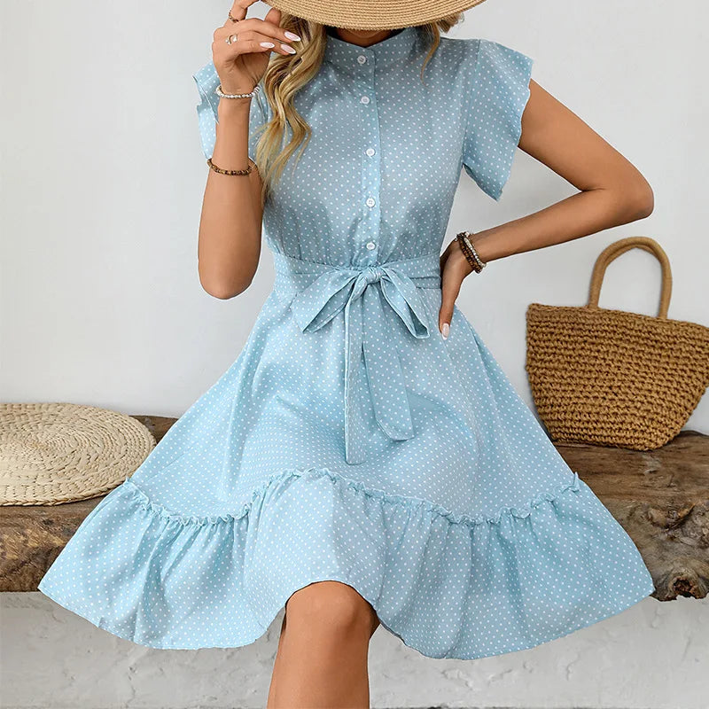 Slim Dot Dresses - Shop with Ameera