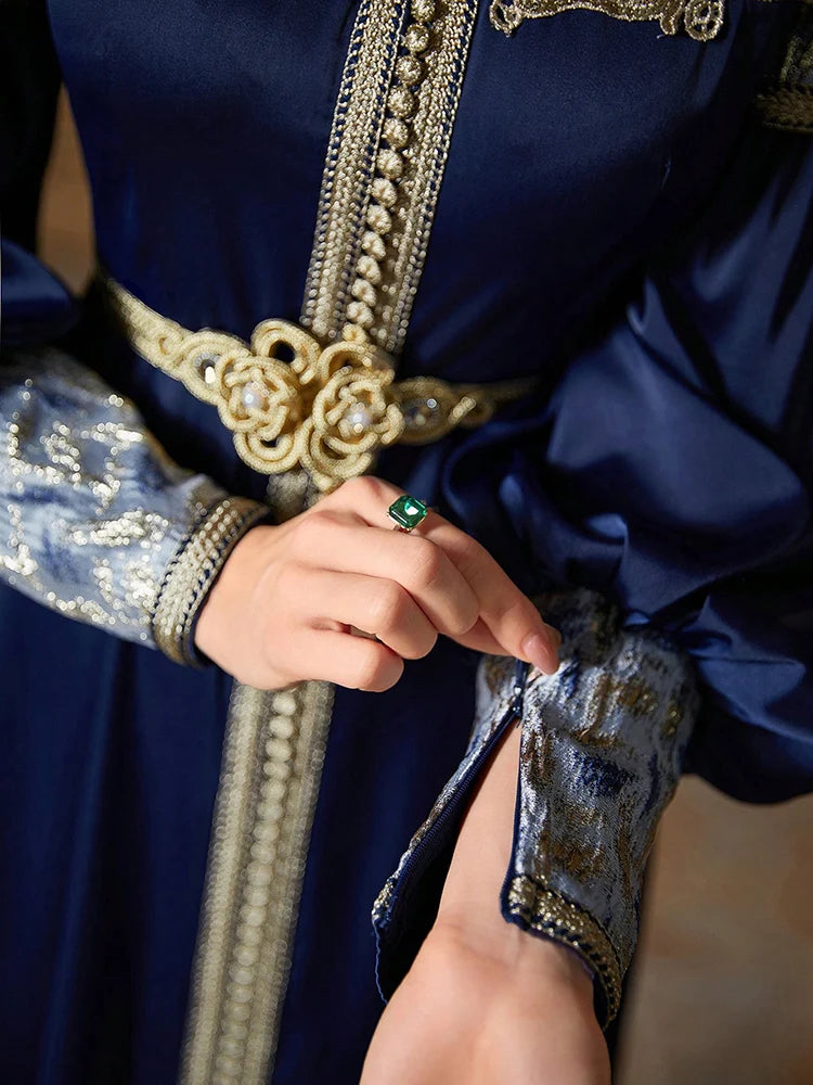 Blue Abaya - Shop with Ameera