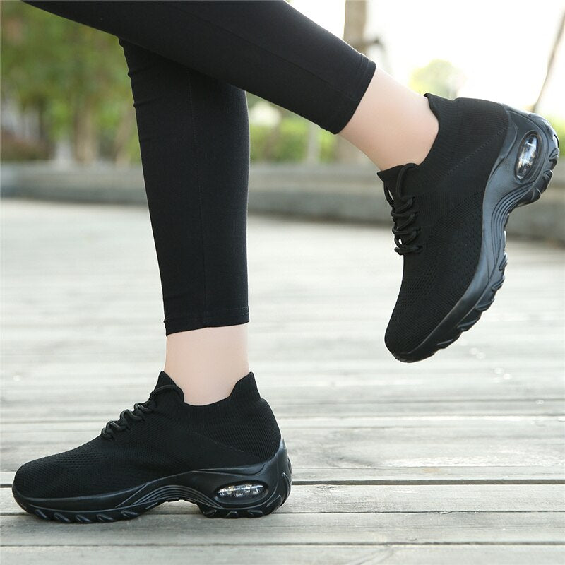 Lace-Up Slip-On Sneakers - Shop with Ameera