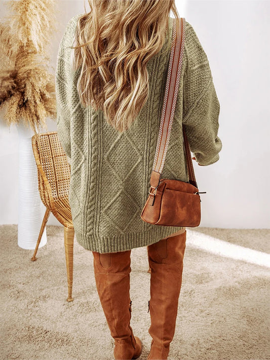 Khaki Sweater Dress