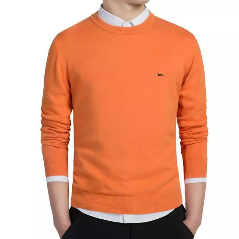 Men O-Neck Long Sleeve Pullovers Sweater