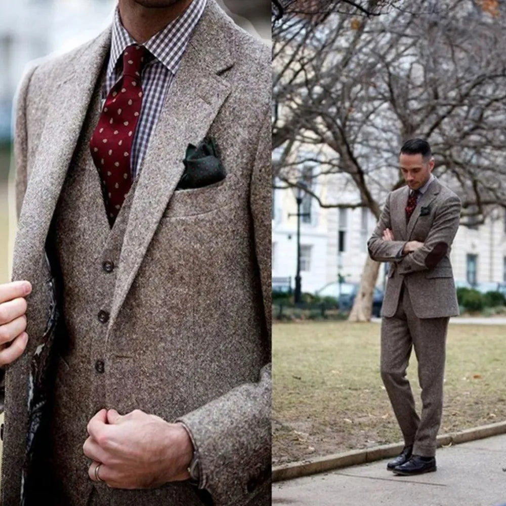 Brown Tweed Suits