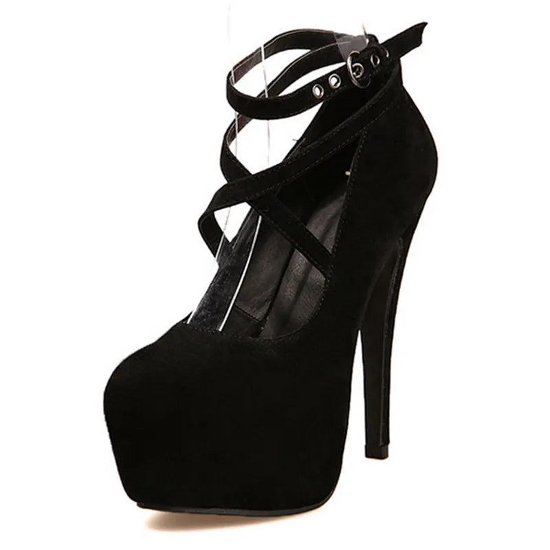 Ankle Strap Round Toe Shoes
