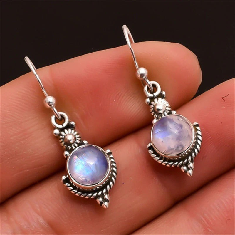 Moonstone Drop Earring - Shop with Ameera