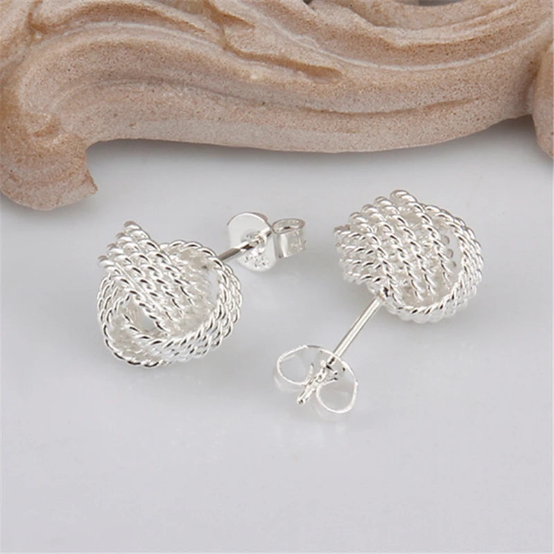 Soft Winding Stud Earrings - Shop with Ameera