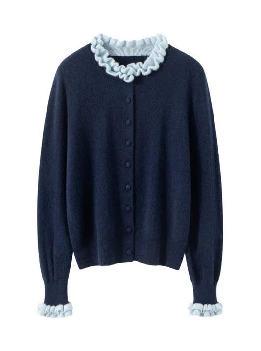 Grey Cashmere Cardigan