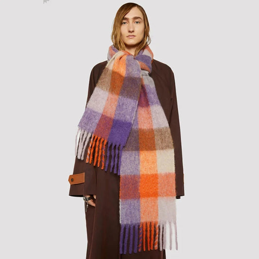 Unisex Plaid Scarf - Shop with Ameera