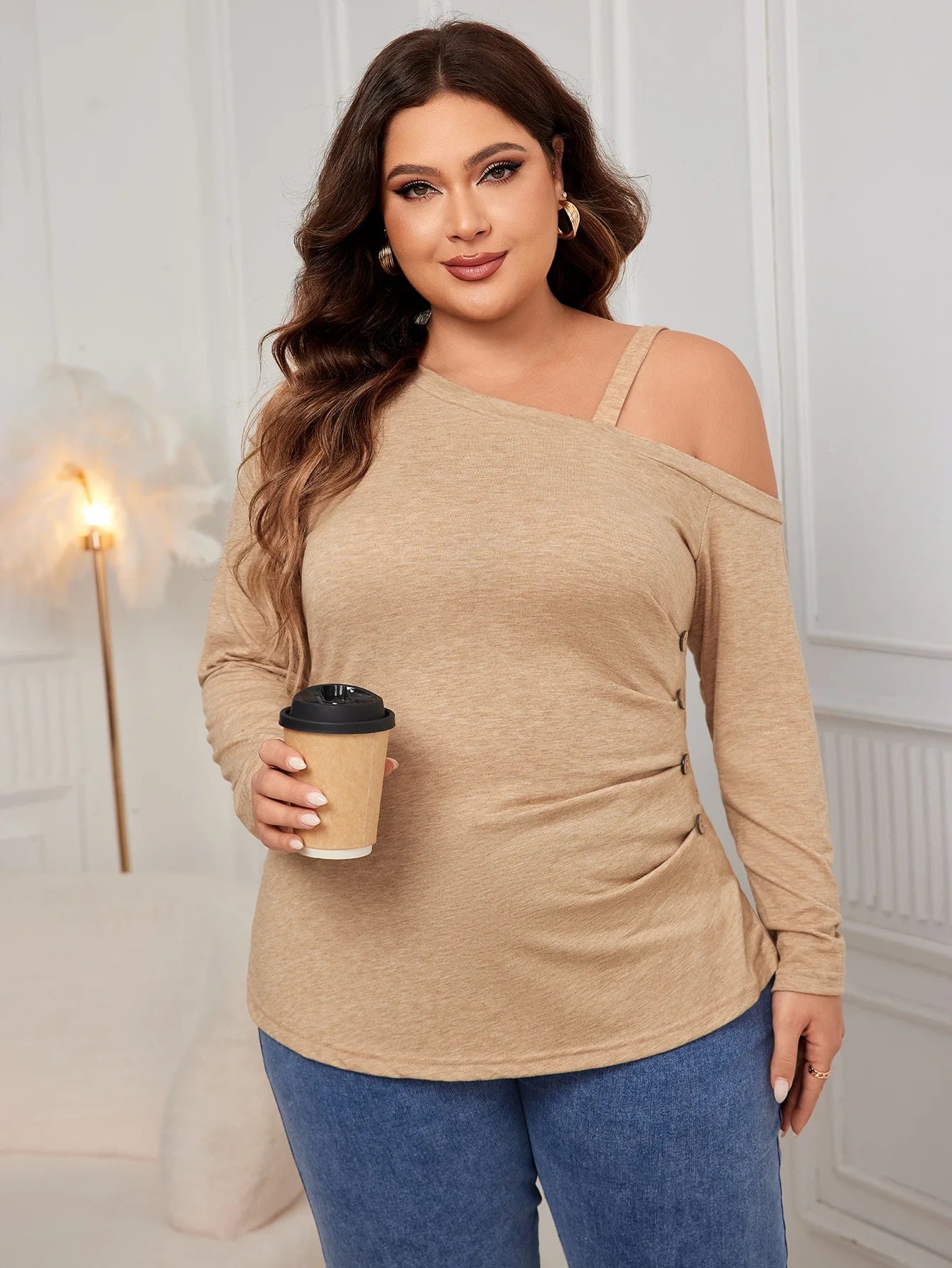 Plus Size Slim Fit Tops