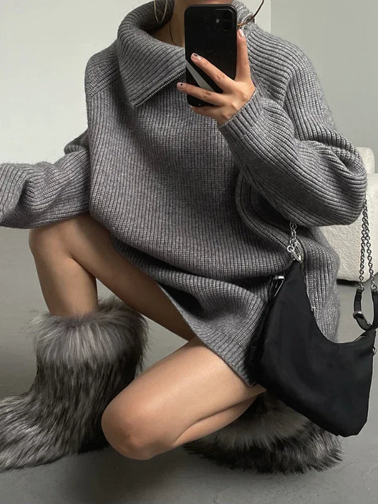 Oversize Zip Sweaters - Shop with Ameera