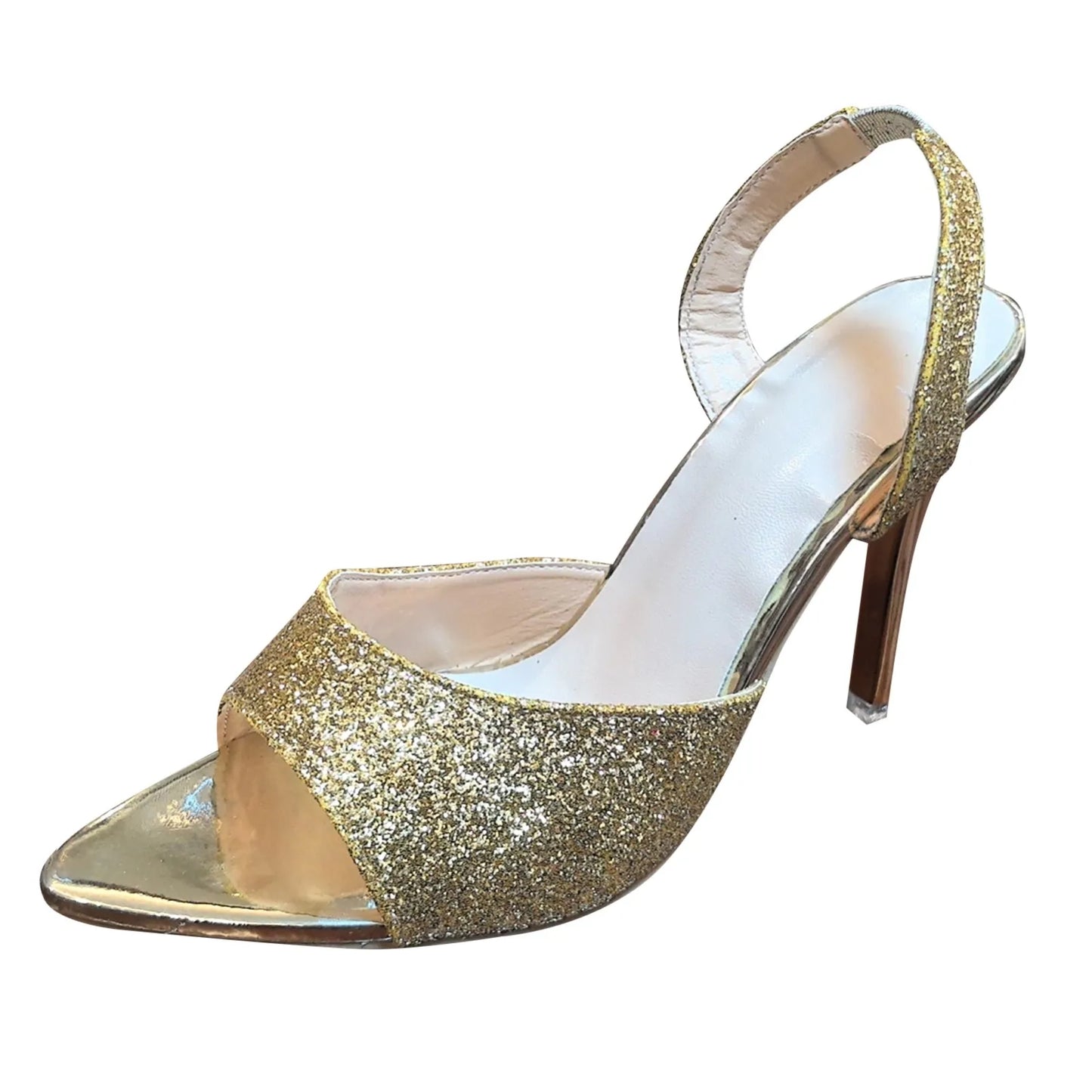 Gold Heel Shoes - Shop with Ameera