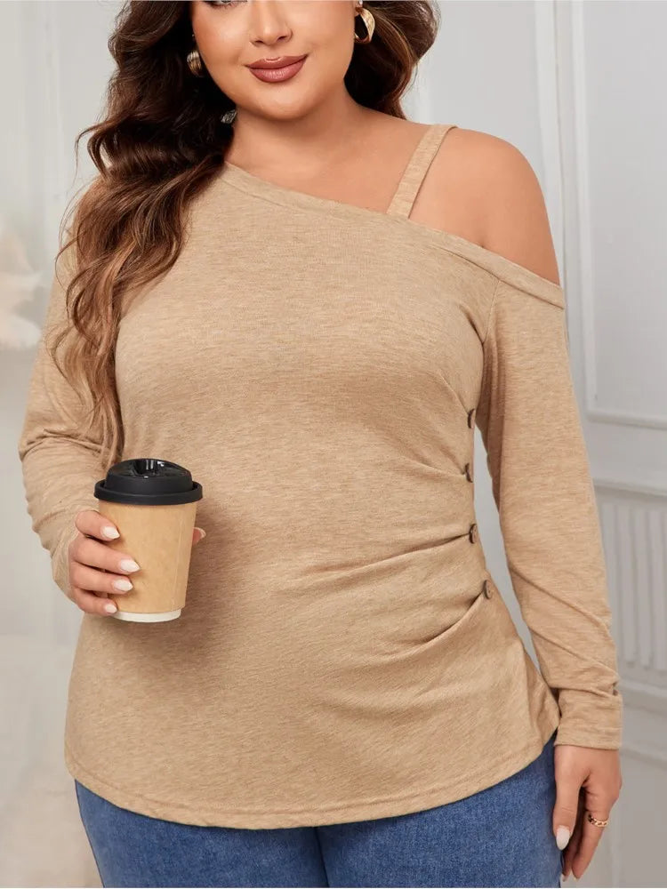 Plus Size Slim Fit Tops