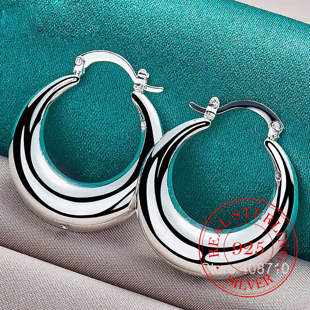 U Shape Hoop Earrings - Shop with Ameera