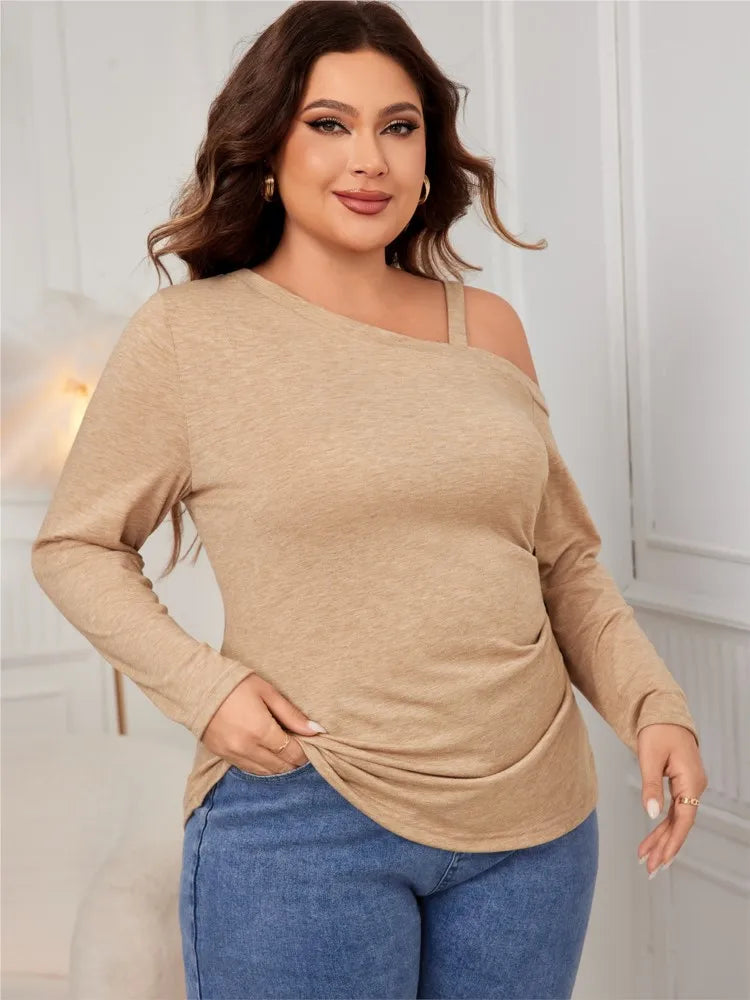 Plus Size Slim Fit Tops