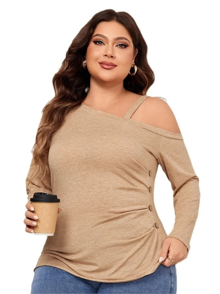 Plus Size Slim Fit Tops