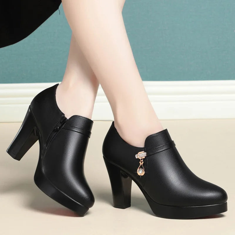 Soft Leather Pumps - Shop with Ameera