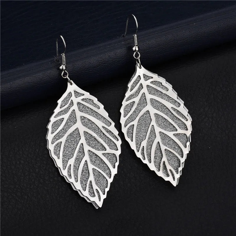 Leaf Drop Earrings - Shop with Ameera