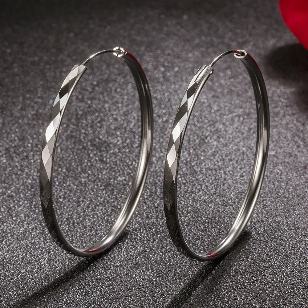 Big Circle Hoop Earrings - Shop with Ameera