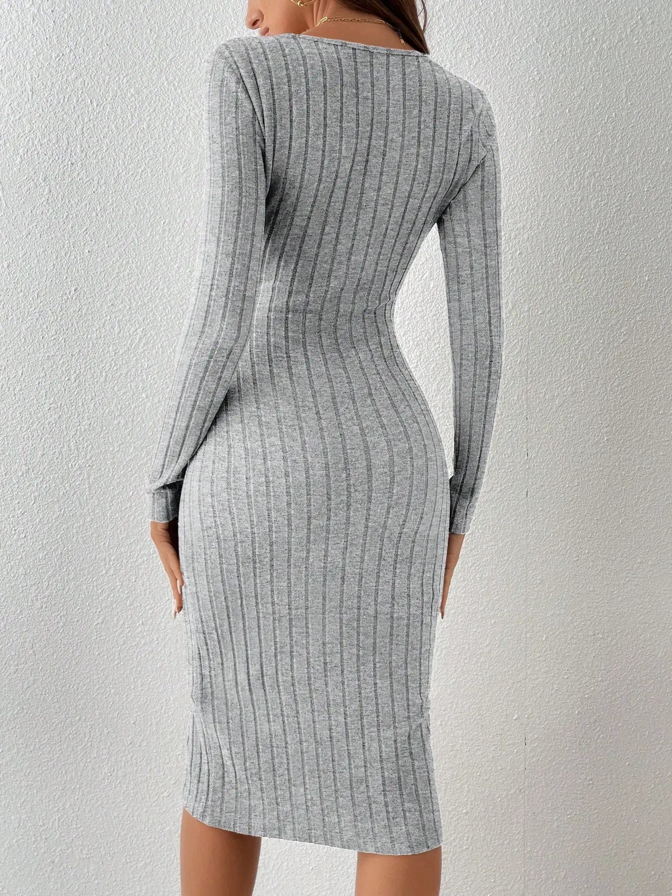 Grey Sraight Dress