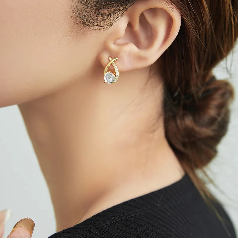 Moissanite Fishtail Earring - Shop with Ameera