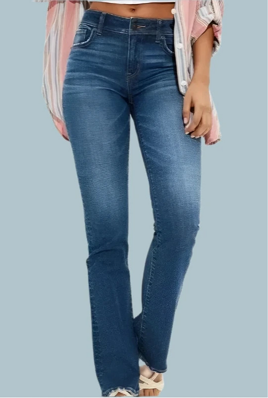 Blue Straight Jeans - Shop with Ameera