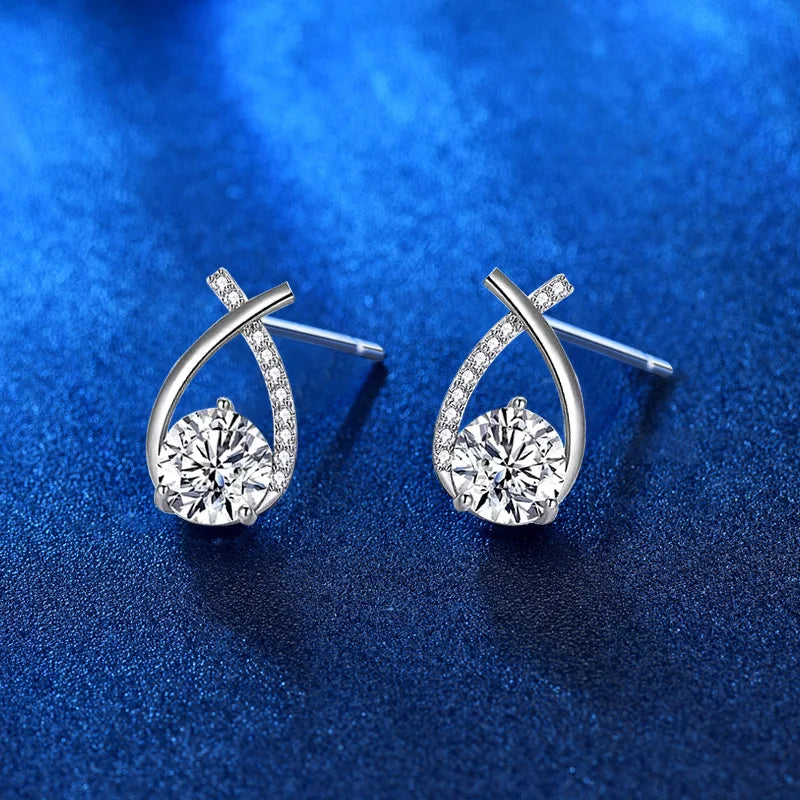 Moissanite Fishtail Earring - Shop with Ameera