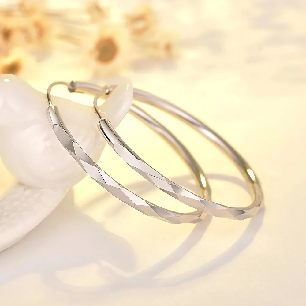 Big Circle Hoop Earrings - Shop with Ameera