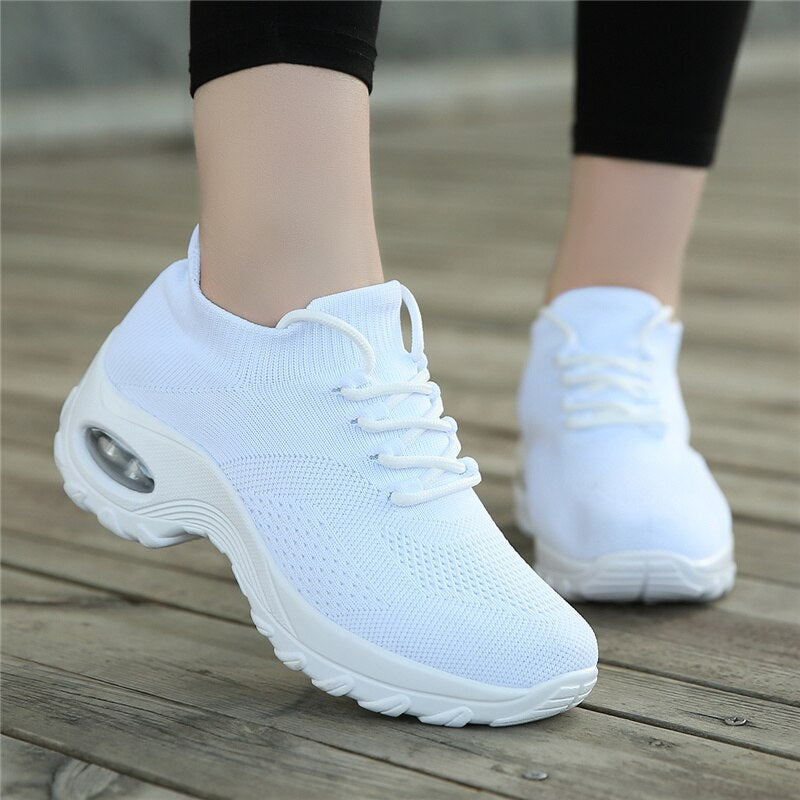 Lace-Up Slip-On Sneakers