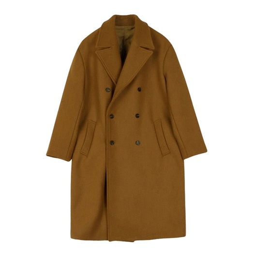 Oversized Longline Double Breasted Coat - Shop With Ameera