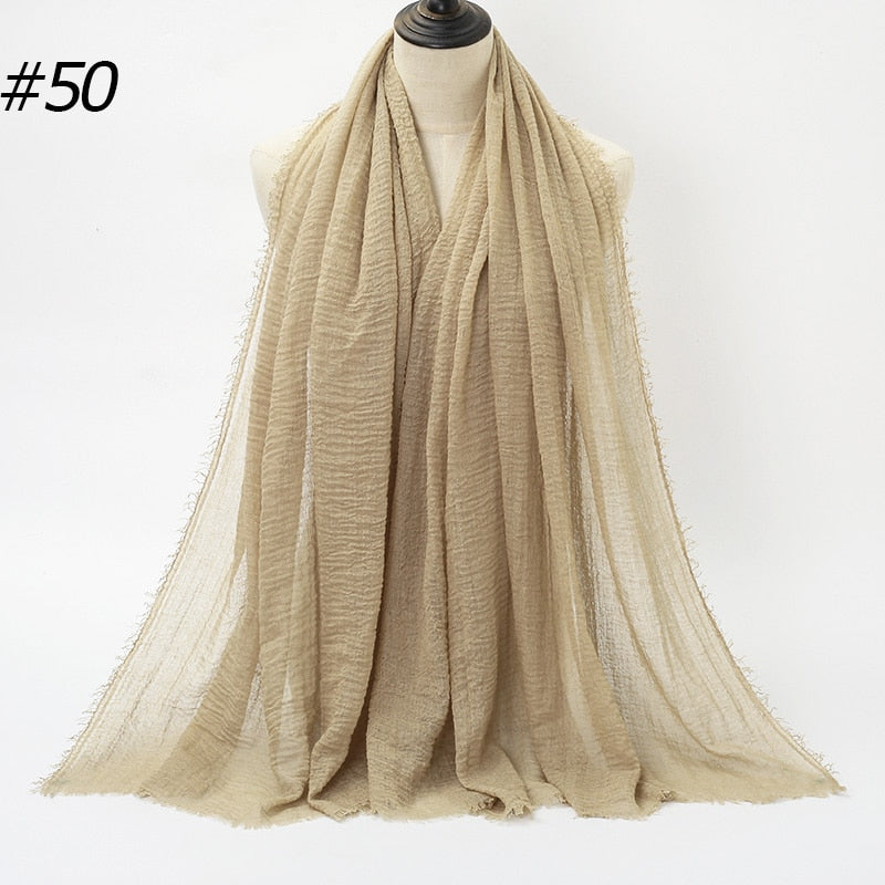 Crinkle Cotton Hijab Scarf