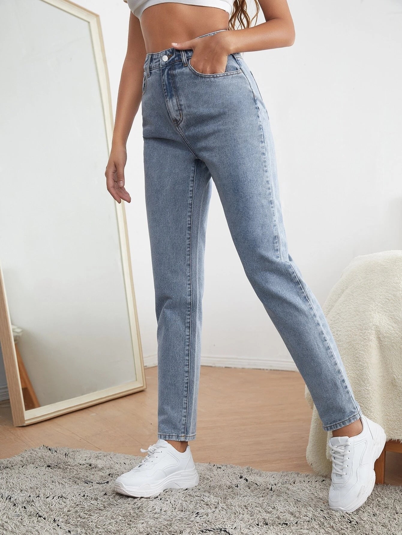 Plus Size Jeans High Waist Jeans