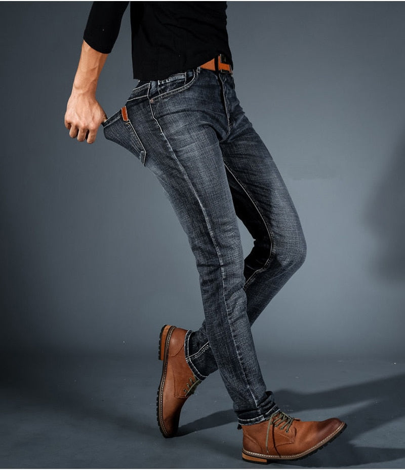Slim-Fit Stretch-Cotton Jeans - Shop With Ameera
